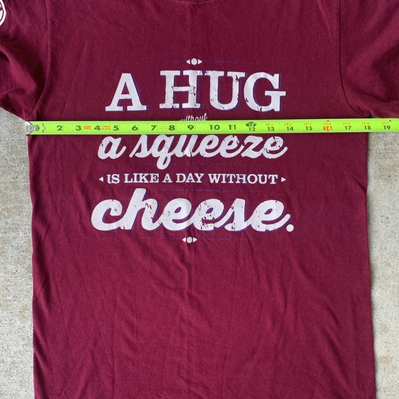 Gildan A Hug Without a Squeeze is like a day without Cheese T-shirt - Picture 5 of 8